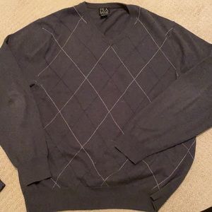 Jos. A. Bank V Neck Argyle Sweater